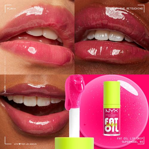 Nyx Professional Makeup Lipgloss Fat Oil Lip Drip - Super Model, 4,8 ml