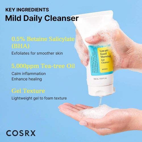 Cosrx Gel Nettoyant Good Morning pH Faible - 150 ml