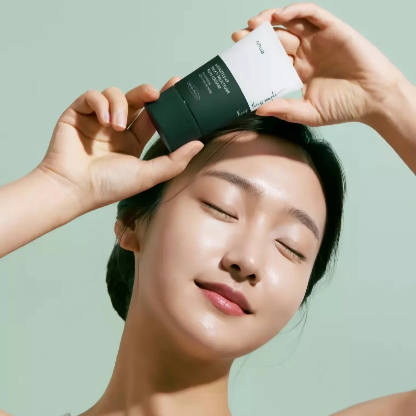 Anua Heartleaf Silky Moisture Sun Cream, Crème solaire SPF50+ PA++++ - 50ml