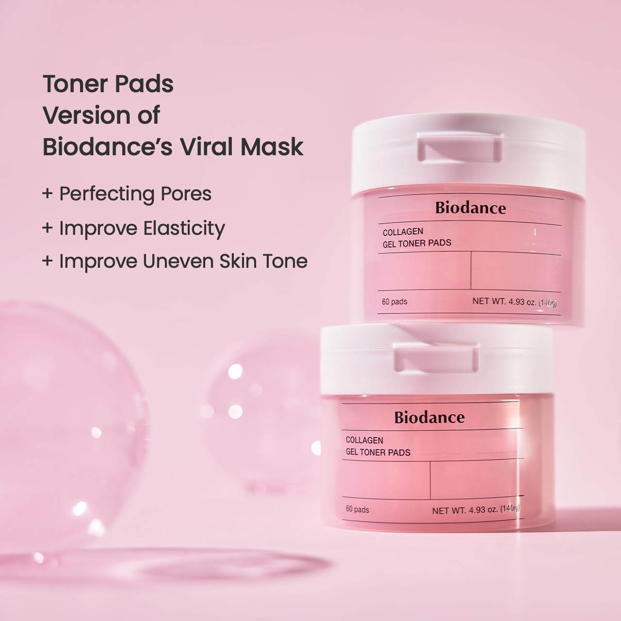 BIODANCE Collagen Gel Toner Pads - 60 Pads