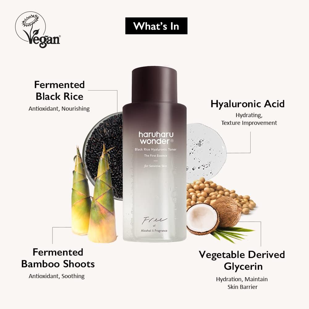 Haruharu Wonder Black Rice Hyaluronic Toner for Sensitive Skin - 150ml