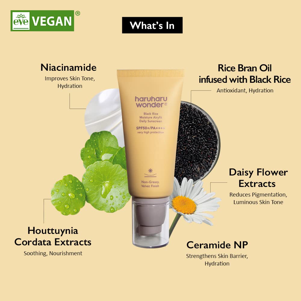 Haruharu Wonder Black Rice Moisture Airyfit Daily Sunscreen - 50ml