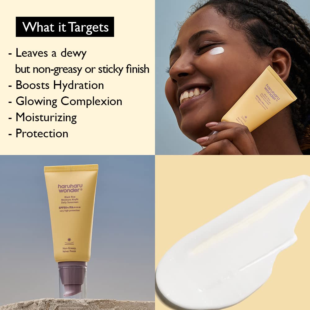 Haruharu Wonder Black Rice Moisture Airyfit Daily Sunscreen - 50ml