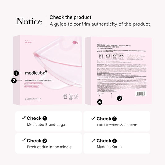 Medicube PDRN Pink Collagen Gel Mask - Pack X 4 units