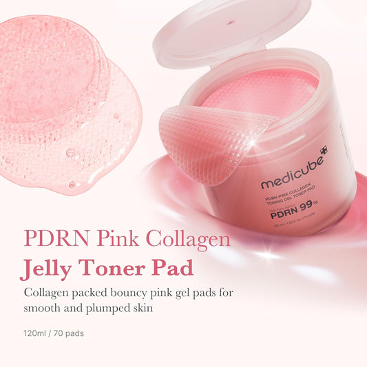 Medicube PDRN Pink Collagen Toning Gel Toner Pad - 70 pads