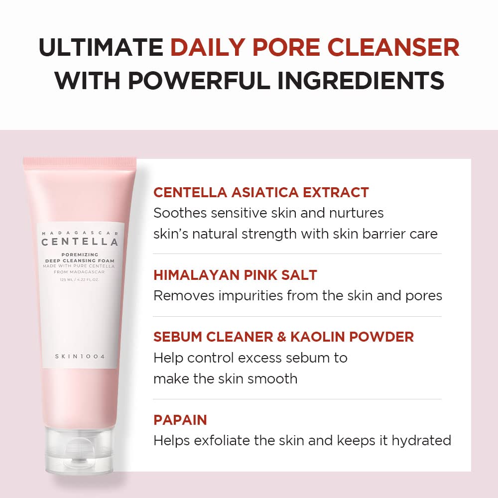 SKIN1004 MADAGASCAR Centella Poremizing Deep Cleansing Foam - 125ML