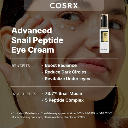 Cosrx Advanced Snail Peptide Eye Cream - 25ml