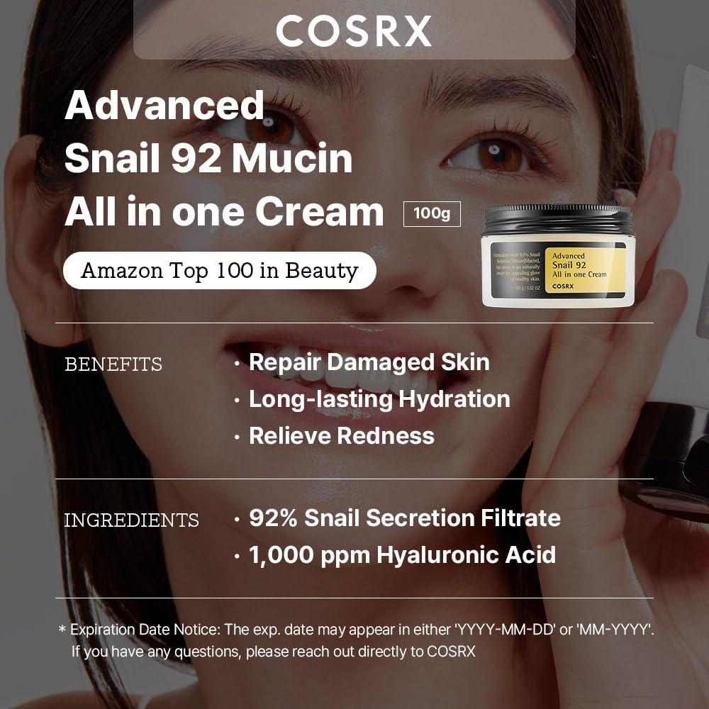 Cosrx Advanced Snail 92% All In One Cream - 100g
