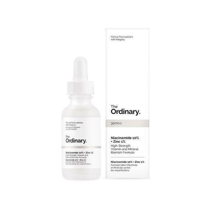 (Sans emballage ou endommagé) The Ordinary Niacinamide 10% + Zinc 1% - Sérum Anti-Imperfection - 30ML