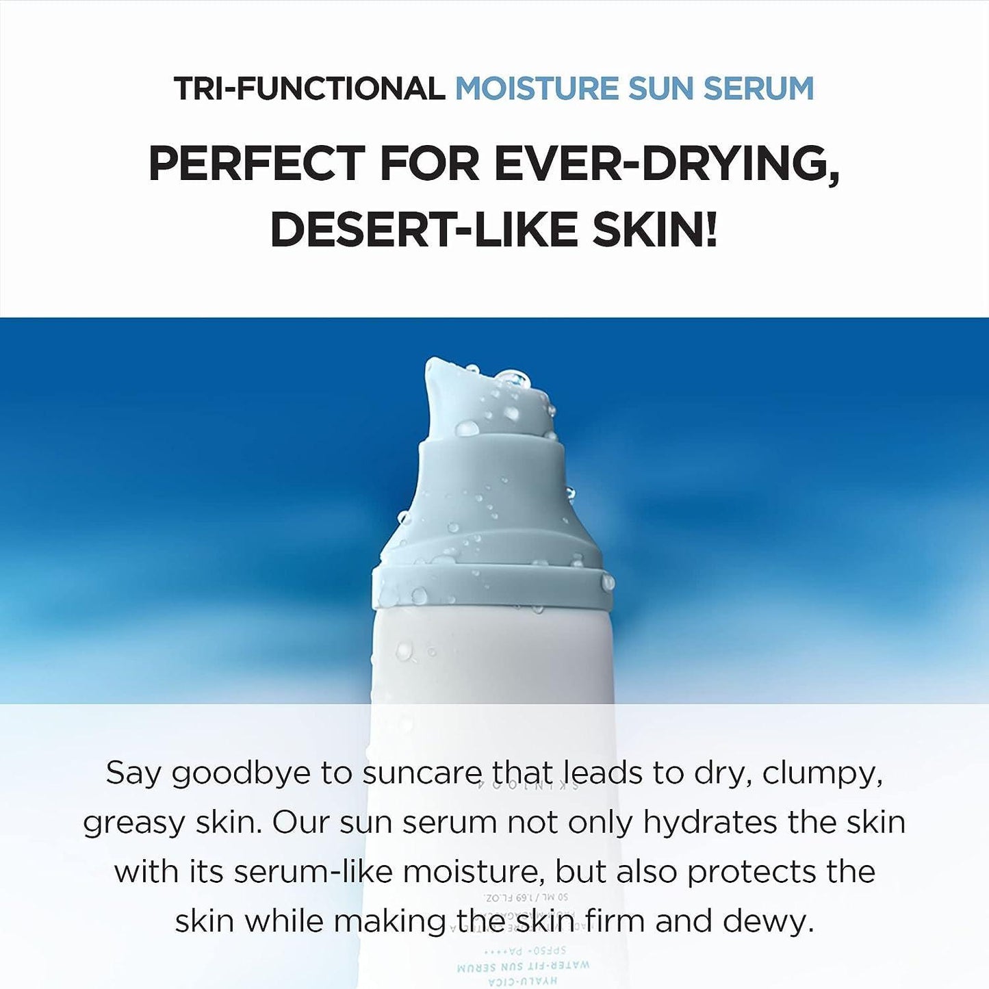 SKIN1004 MADAGASCAR CENTELLA Hyalu-Cica Water-Fit Sun Serum - 50ML