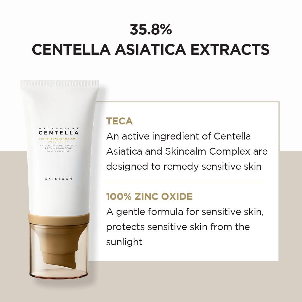 SKIN1004 MADAGASCAR CENTELLA Air-Fit Suncream Light - 50ML