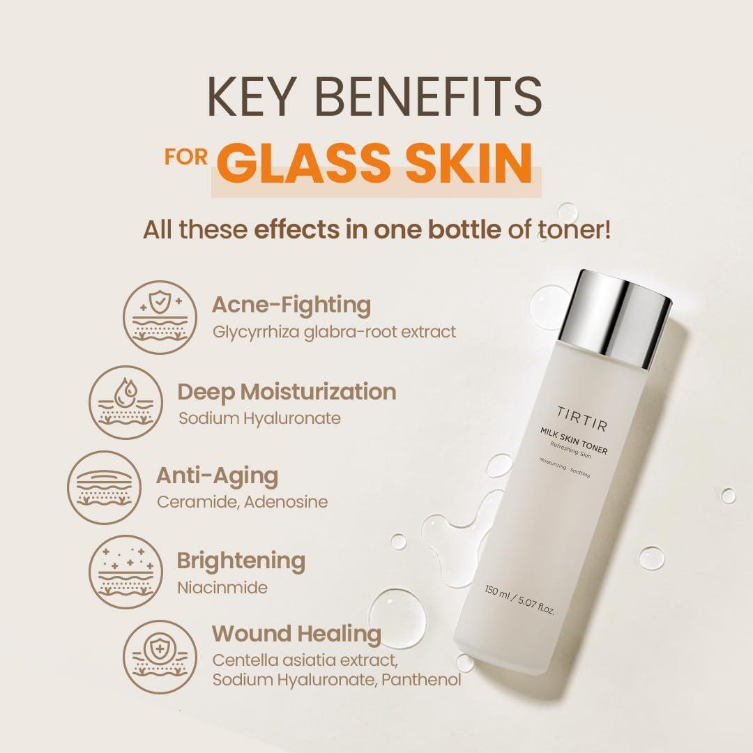 TIRTIR Milk Skin Toner Refreshing Skin - 150ML