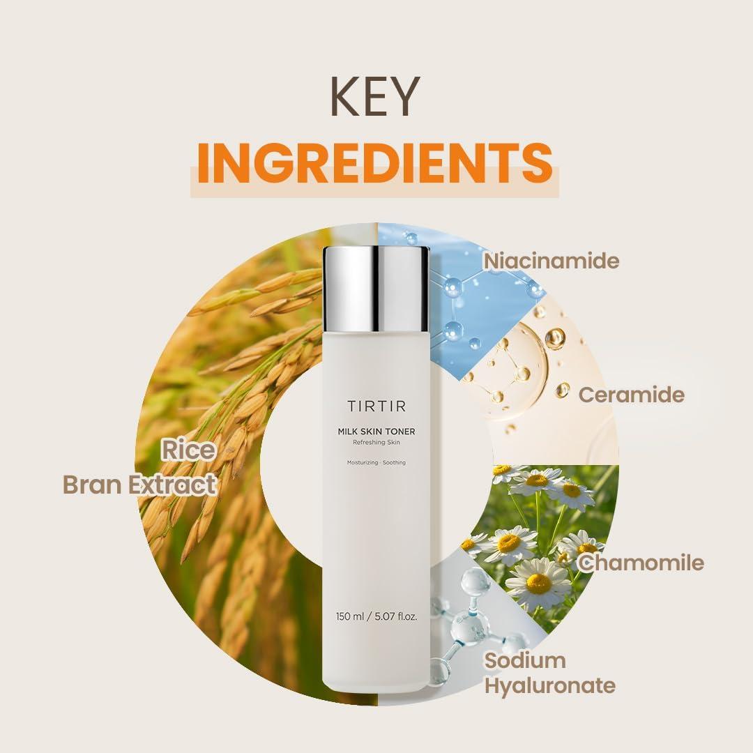TIRTIR Milk Skin Toner Refreshing Skin - 150ML