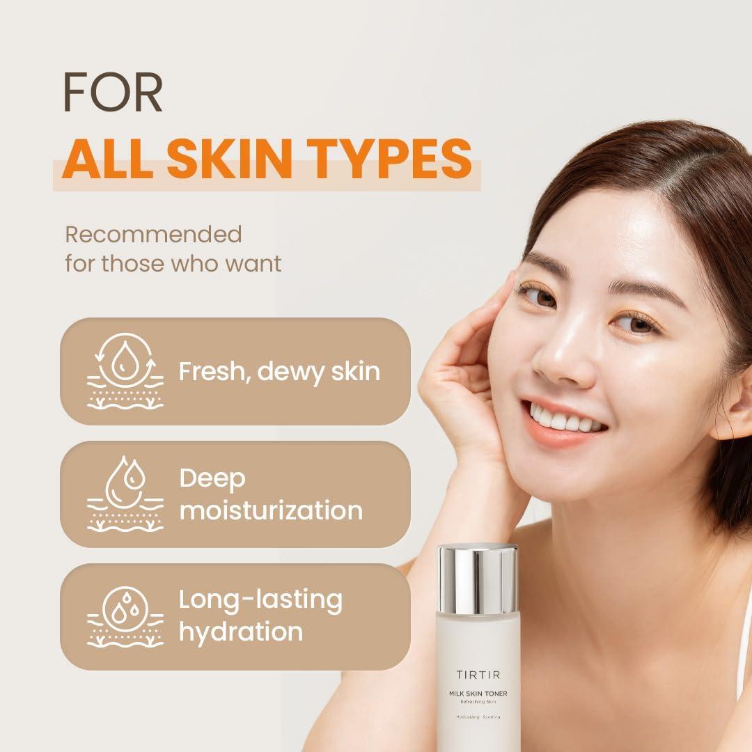 TIRTIR Milk Skin Toner Refreshing Skin - 150ML