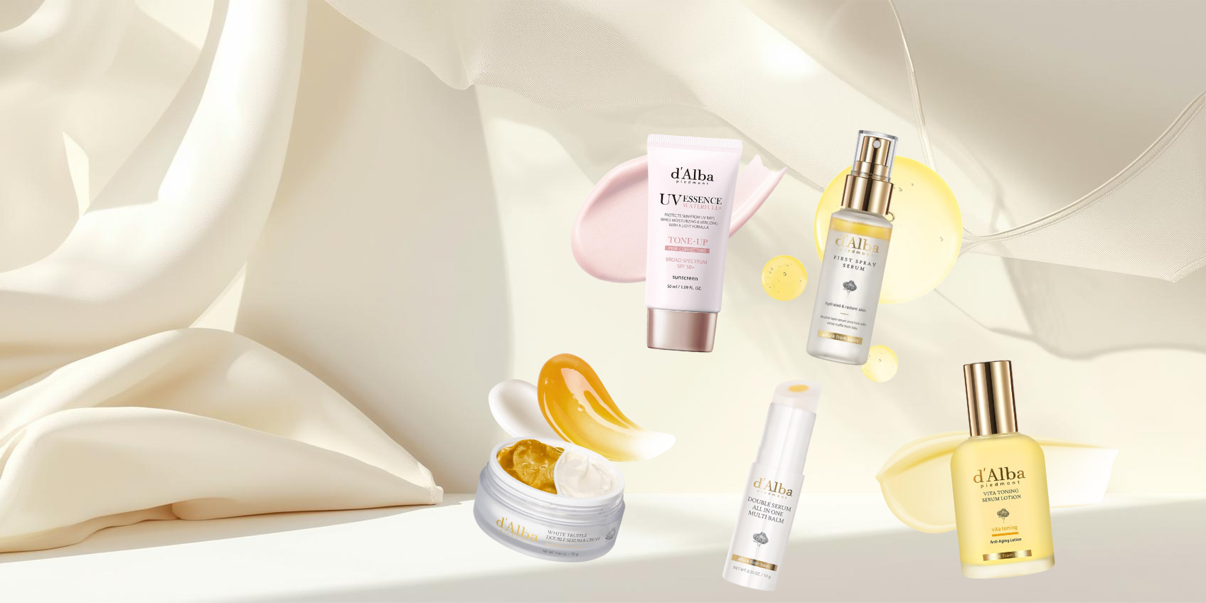 Best sellers D'Alba Skincare coréenne au Maroc