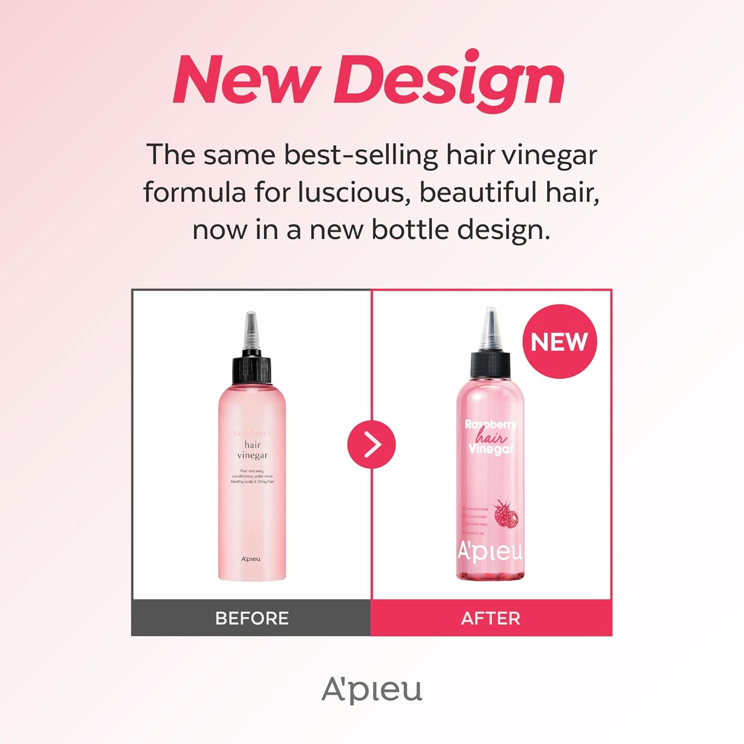 A'pieu Raspberry Hair Vinegar - 200ml