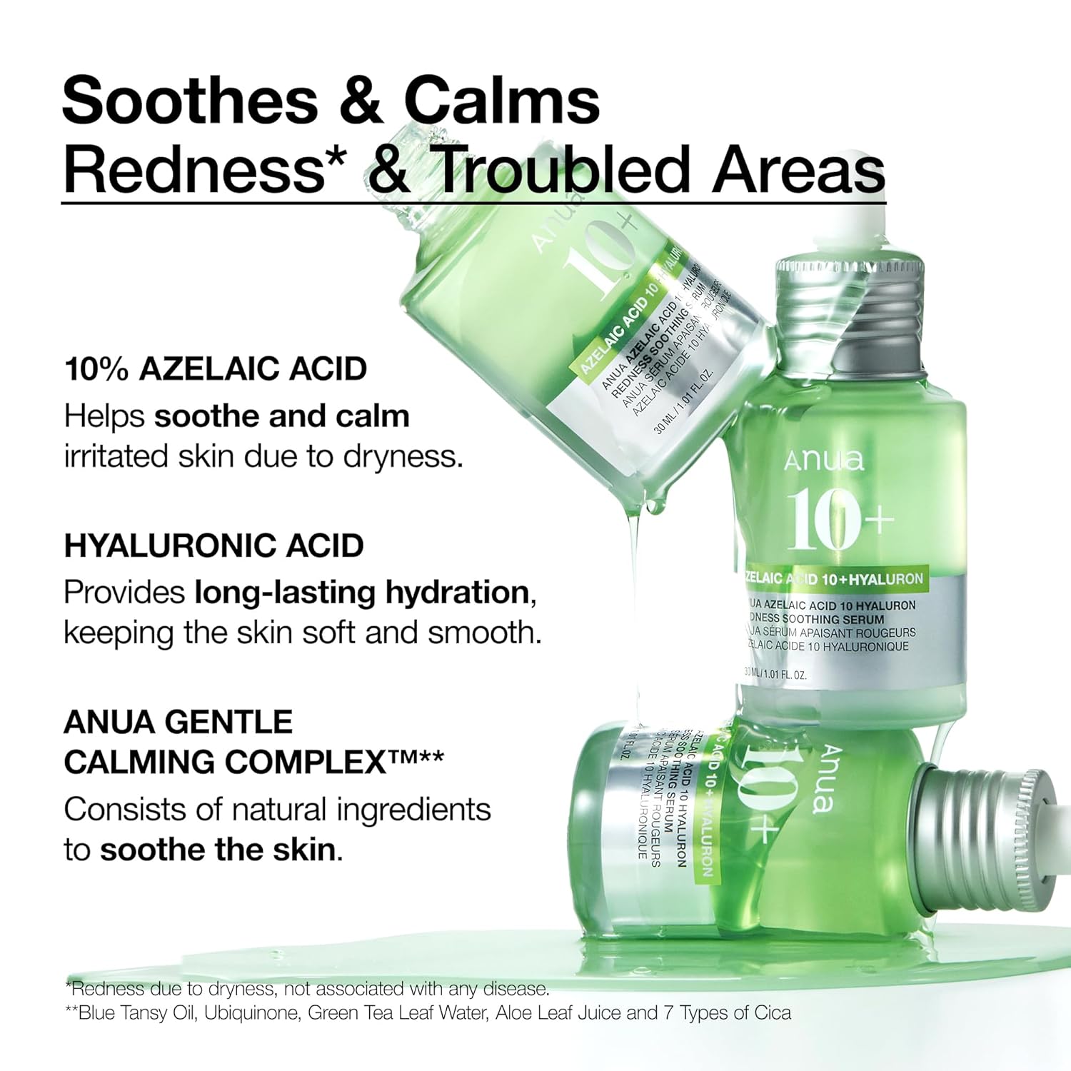 Anua Azelaic Acid 10 Hyaluron Redness Soothing Serum - 30ml