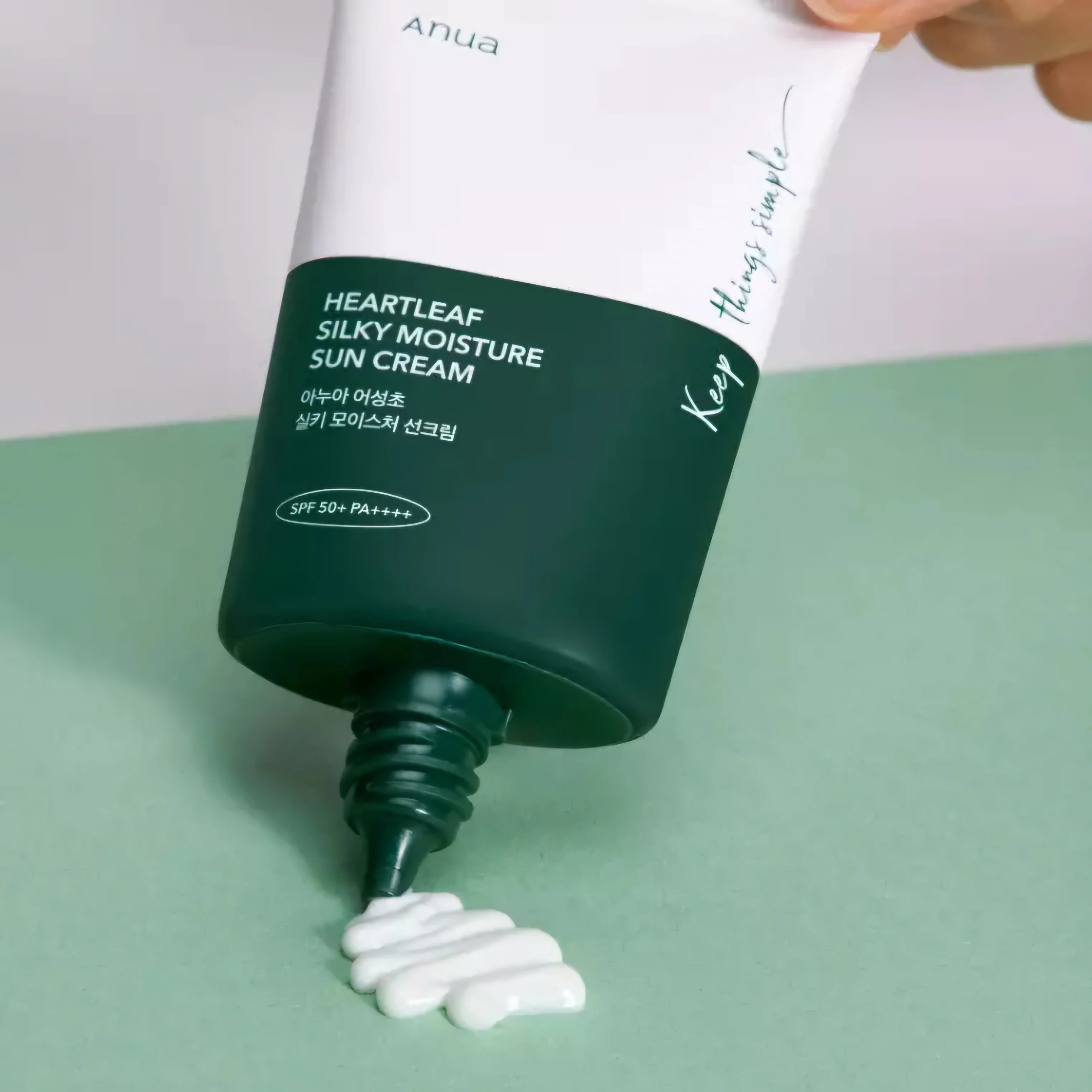 Anua Heartleaf Silky Moisture Sun Cream - Crème solaire SPF50+ PA++++ - 50ml
