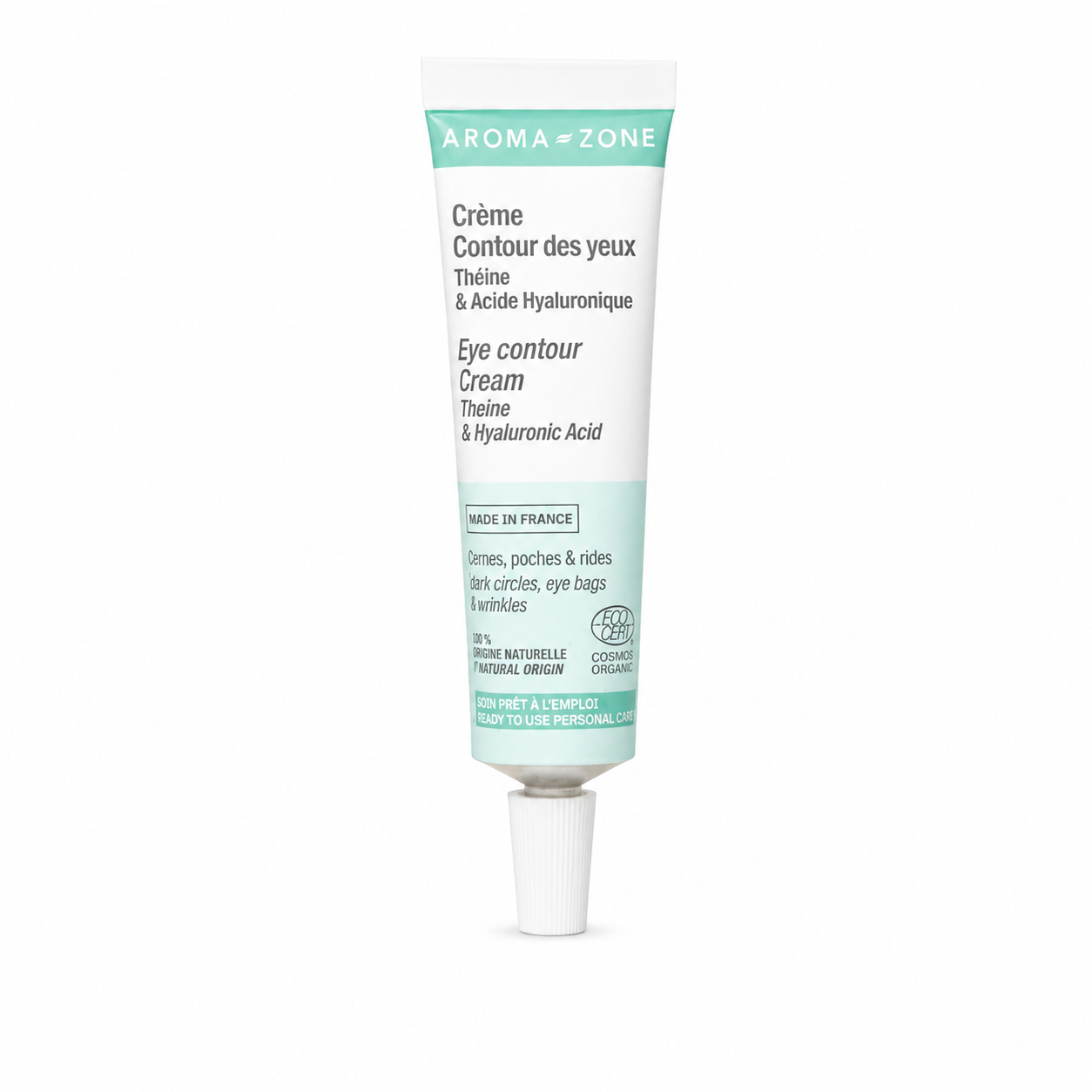 Aroma Zone Crème contour des yeux Théine & Acide Hyaluronique - 15ml