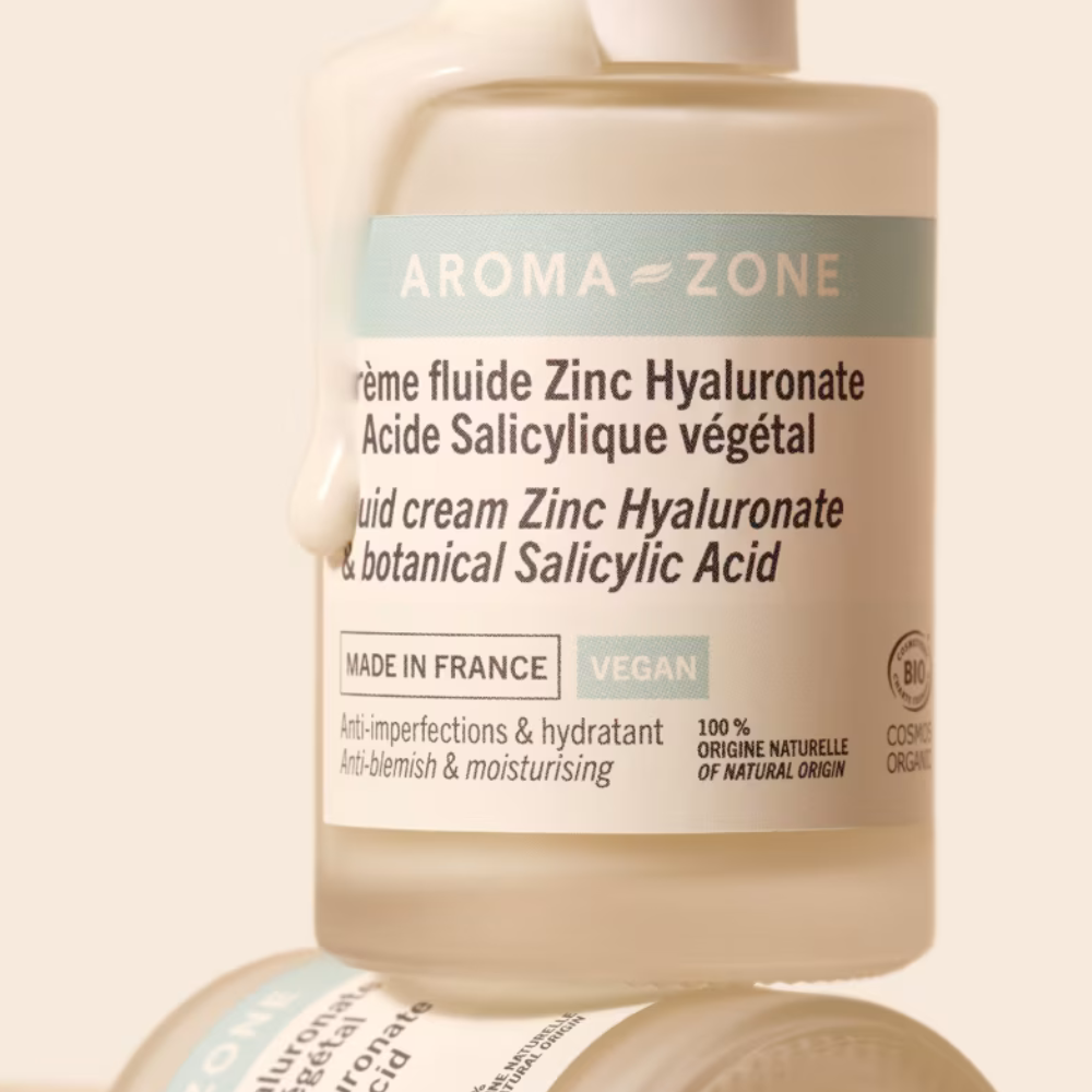 Aroma Zone Crème fluide Zinc hyaluronate & Acide salicylique végétal - 50ml