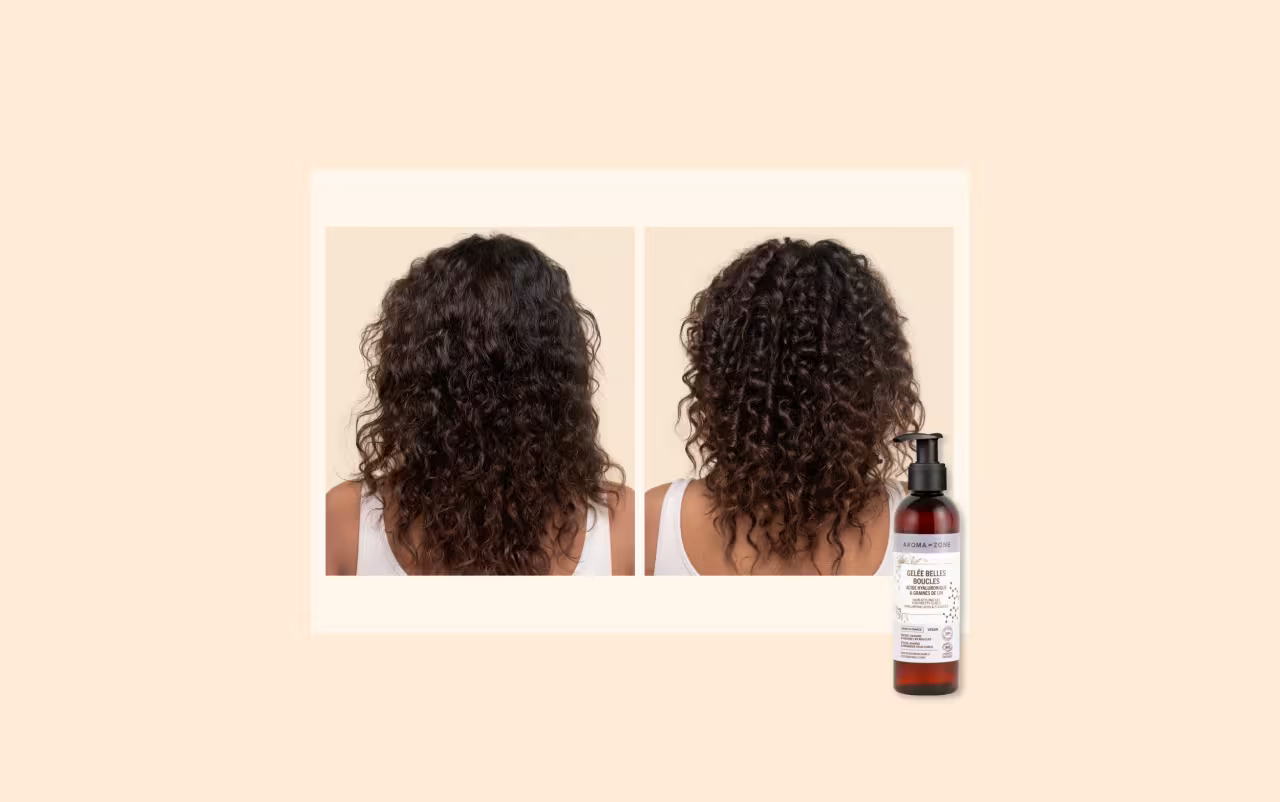 Aroma Zone Gelée Belles Boucles pour Cheveux - Acide Hyaluronique & Graines de Lin - 200ml