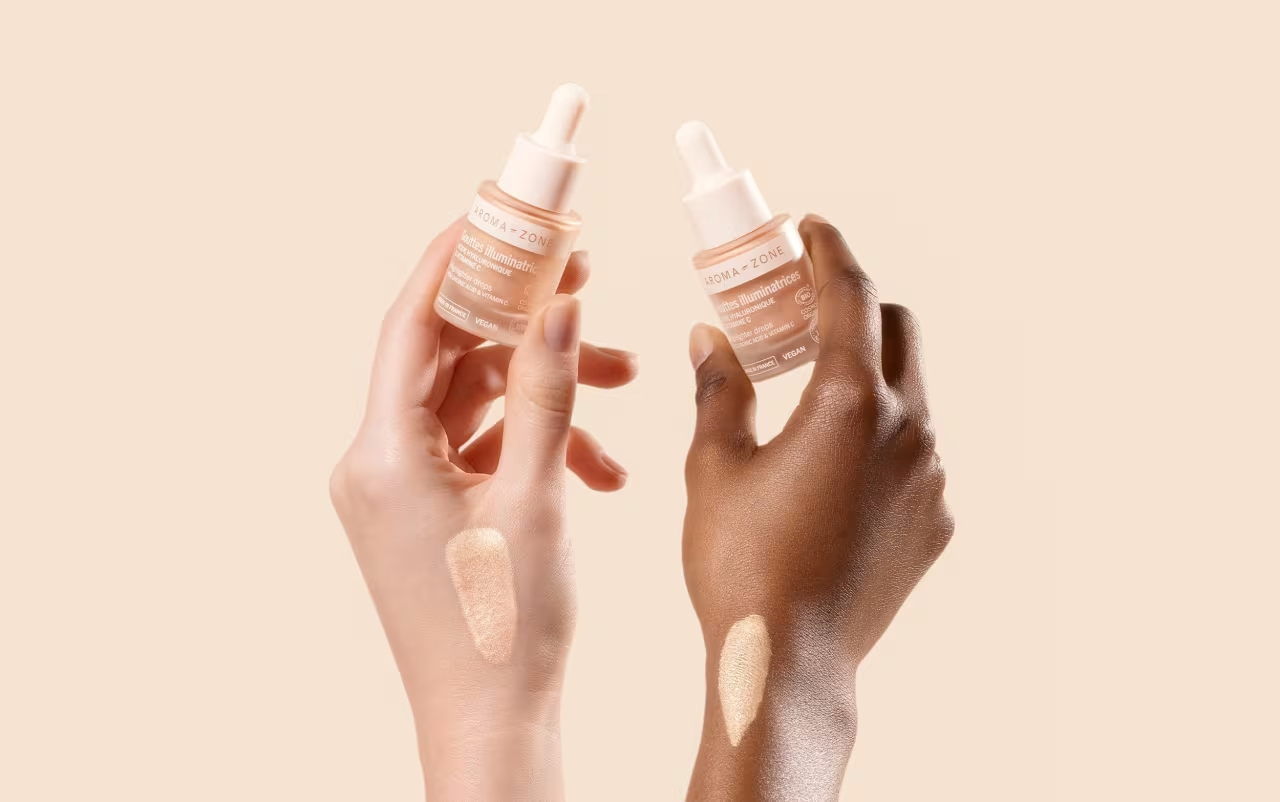 Aroma Zone Gouttes illuminatrices Acide hyaluronique & Vitamine C - 10ml