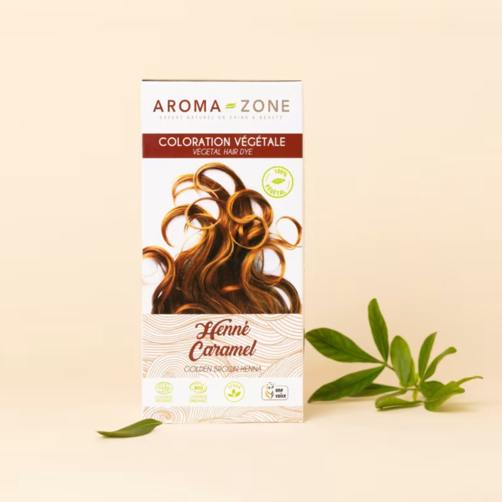 Aroma Zone Henné Caramel BIO aux Plantes Ayurvédiques - Coloration Végétale - 200g