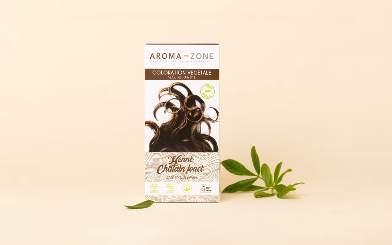 Aroma Zone Henné Châtain foncé BIO - coloration végétale - 200g