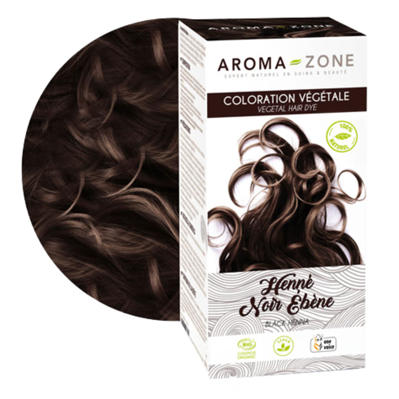 Aroma Zone Henné Noir ébène BIO - coloration végétale - 200g
