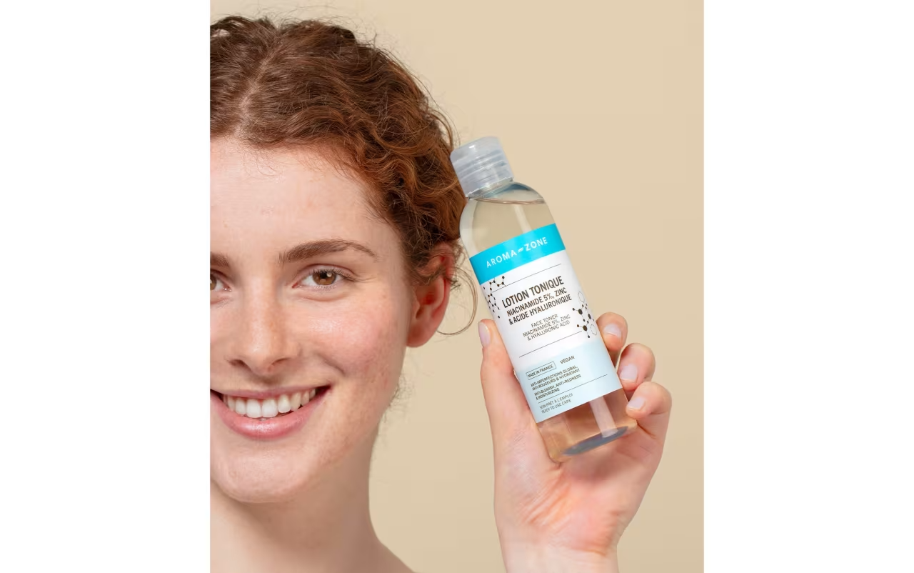 Aroma Zone Lotion Tonique Niacinamide 5%, Zinc & Acide Hyaluronique - 200ml