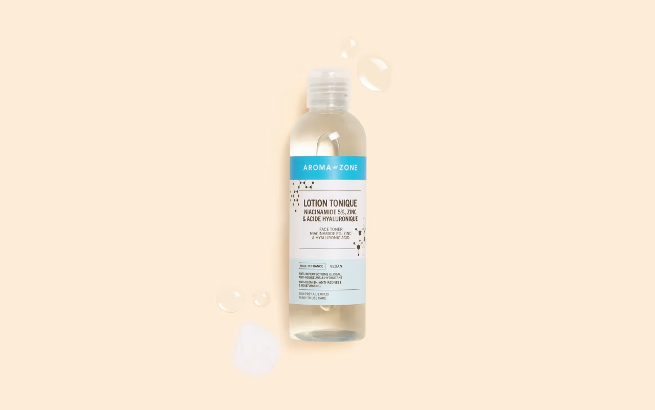 Aroma Zone Lotion Tonique Niacinamide 5%, Zinc & Acide Hyaluronique - 200ml