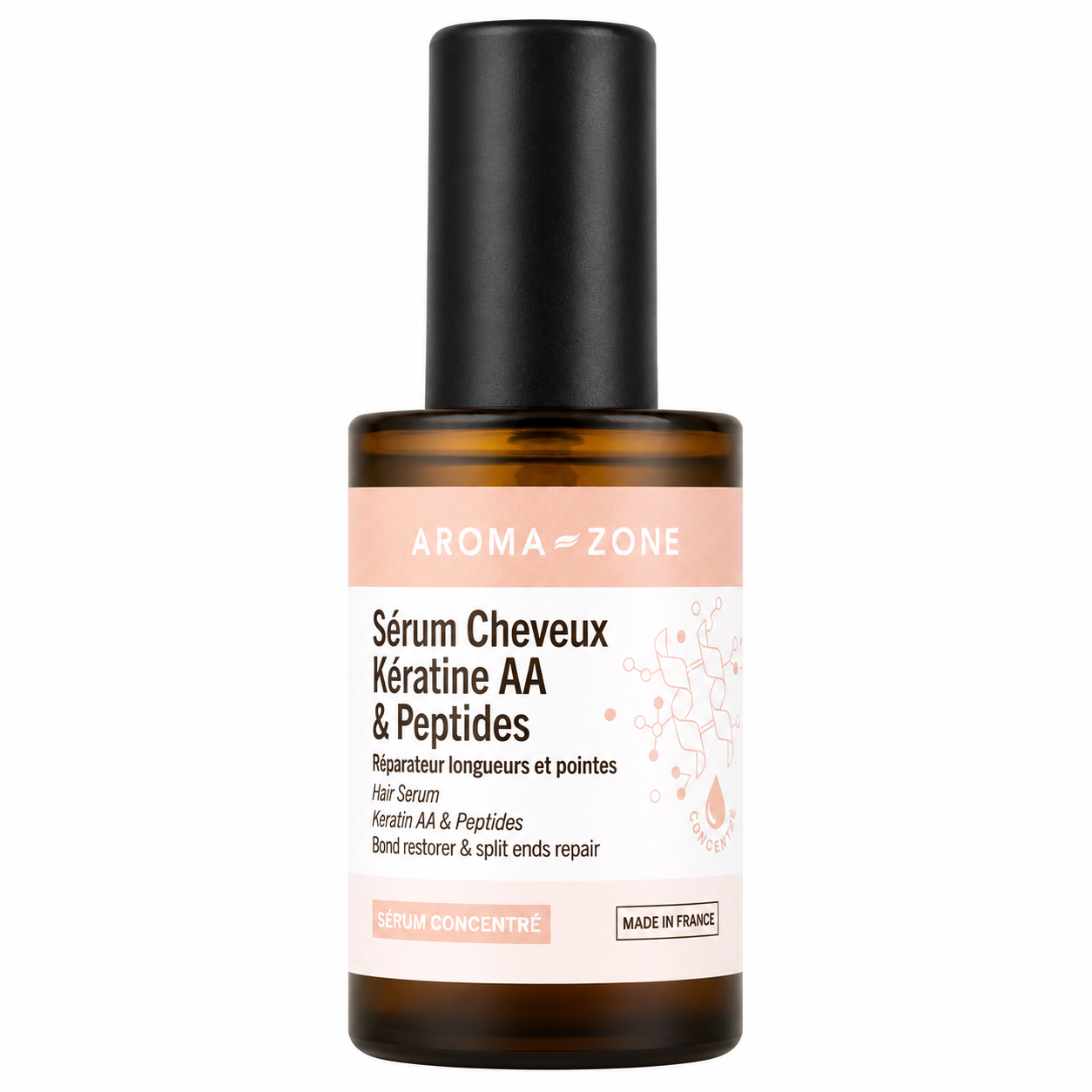 Aroma Zone Sérum Cheveux Kératine AA & Peptides - 50ml