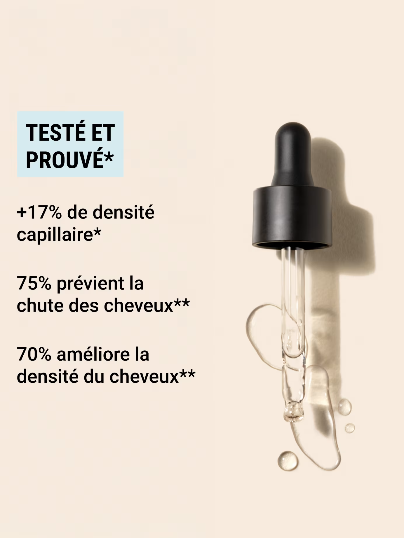 Aroma Zone Sérum cheveux anti-chute Peptides & extrait de pois - 50ml
