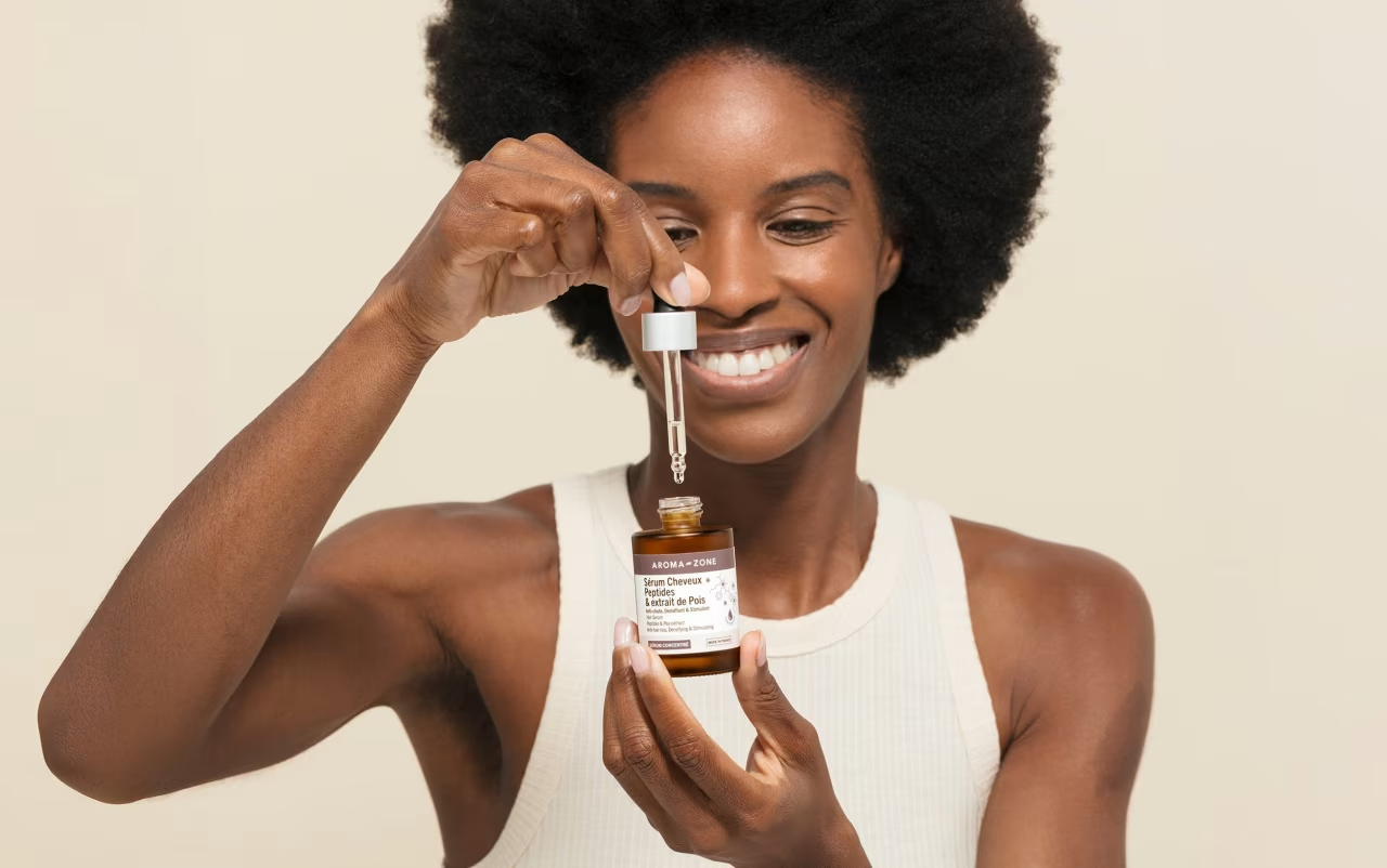 Aroma Zone Sérum cheveux anti-chute Peptides & extrait de pois - 50ml
