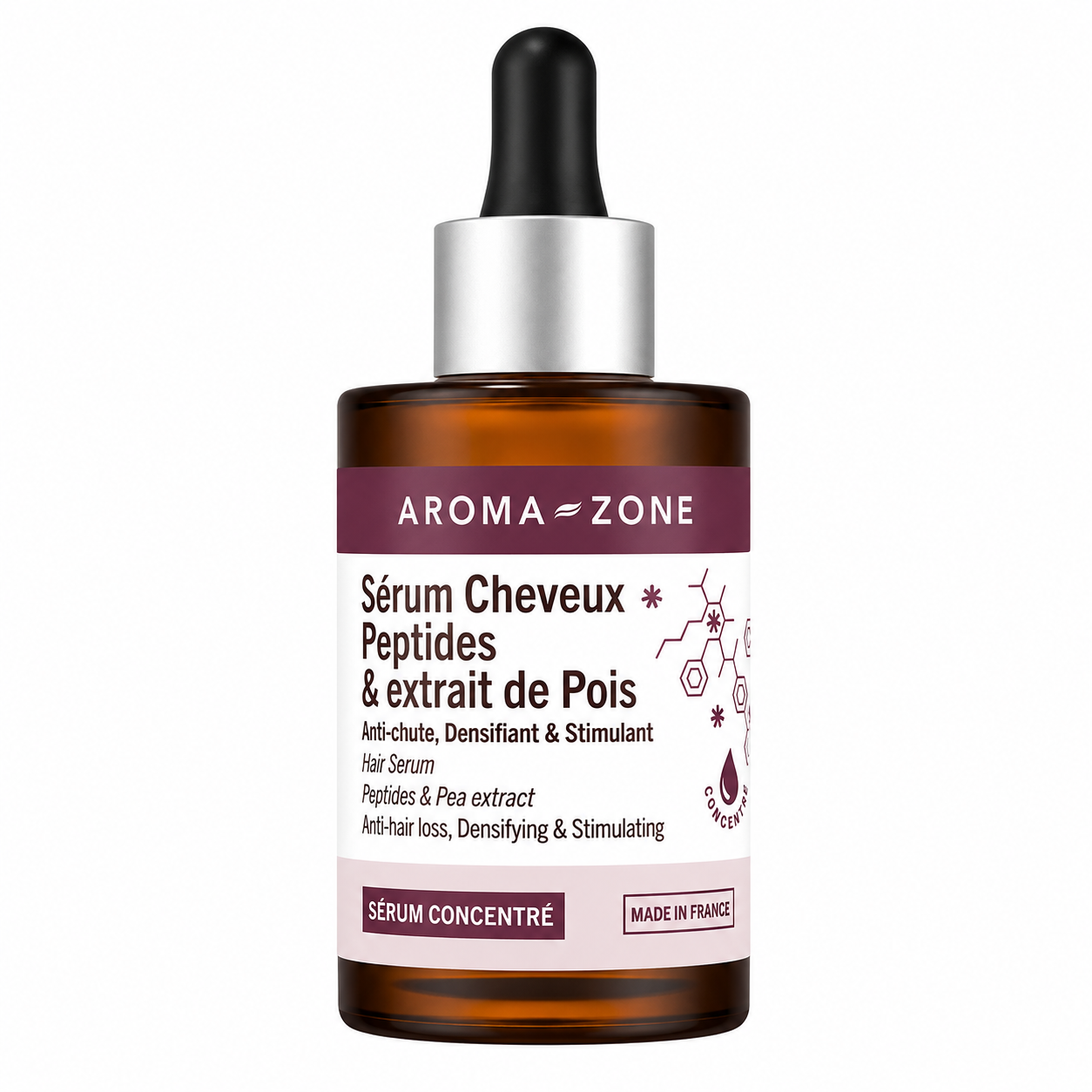 Aroma Zone Sérum cheveux anti-chute Peptides & extrait de pois - 50ml
