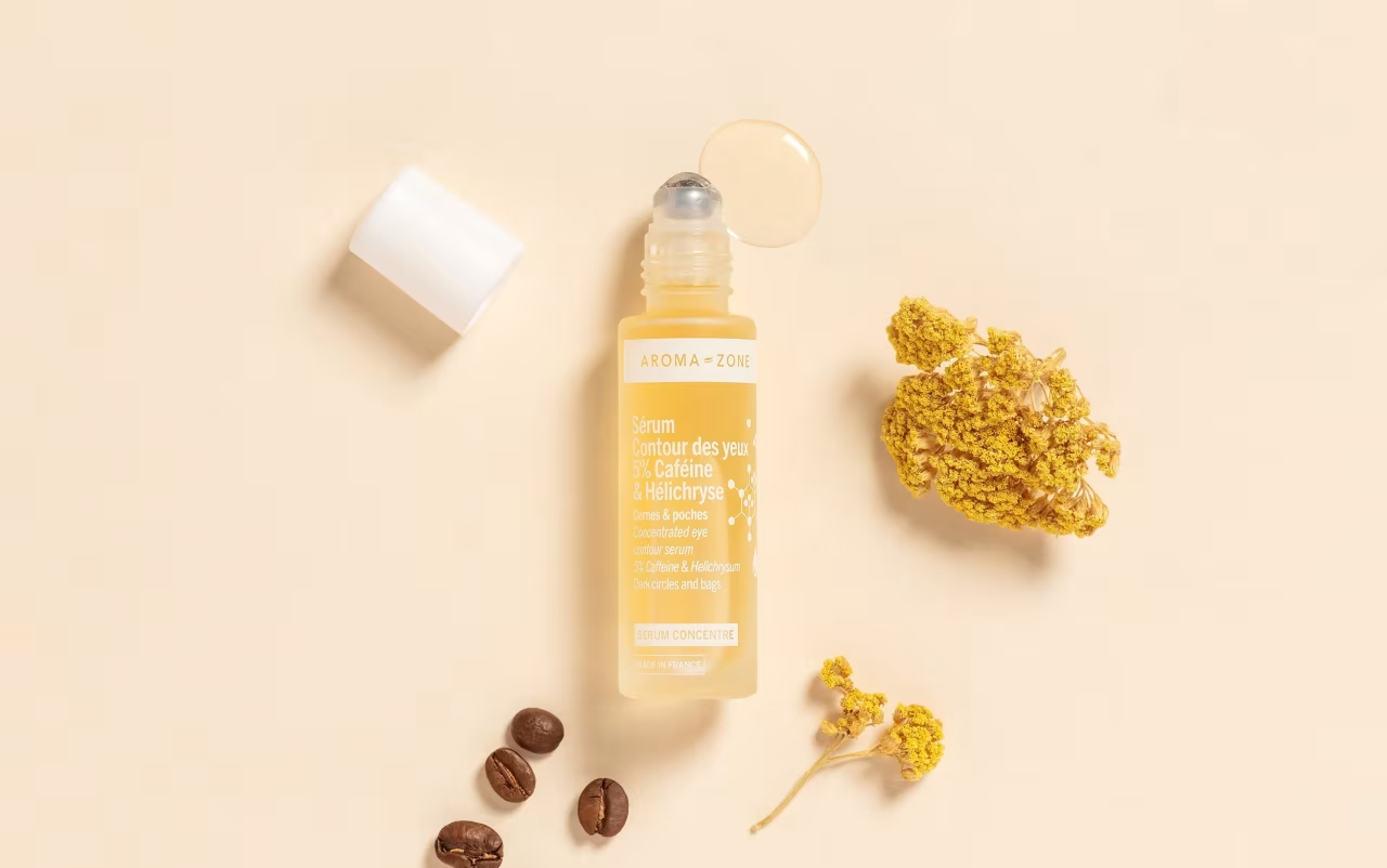 Aroma Zone Sérum concentré Contour des yeux 5% Caféine & Hélichryse - 15ml