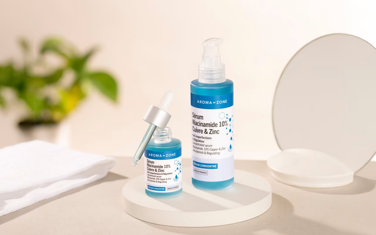Aroma Zone Sérum concentré Niacinamide 10%, Cuivre & Zinc - 30ml