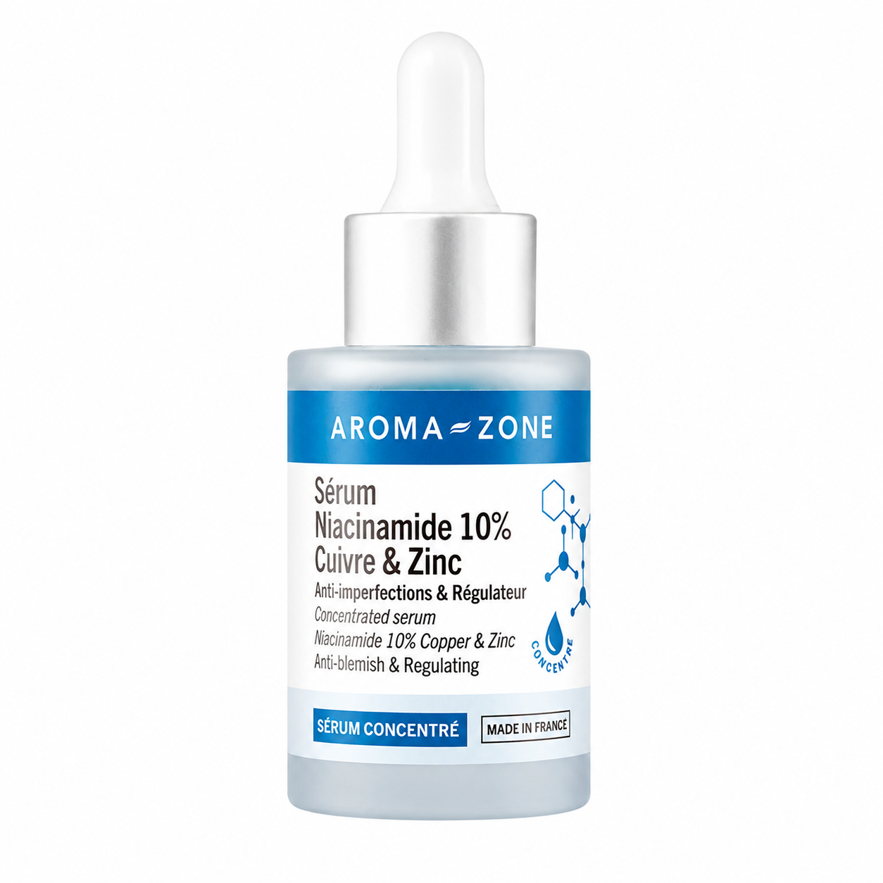 Aroma Zone Sérum concentré Niacinamide 10%, Cuivre & Zinc - 30ml