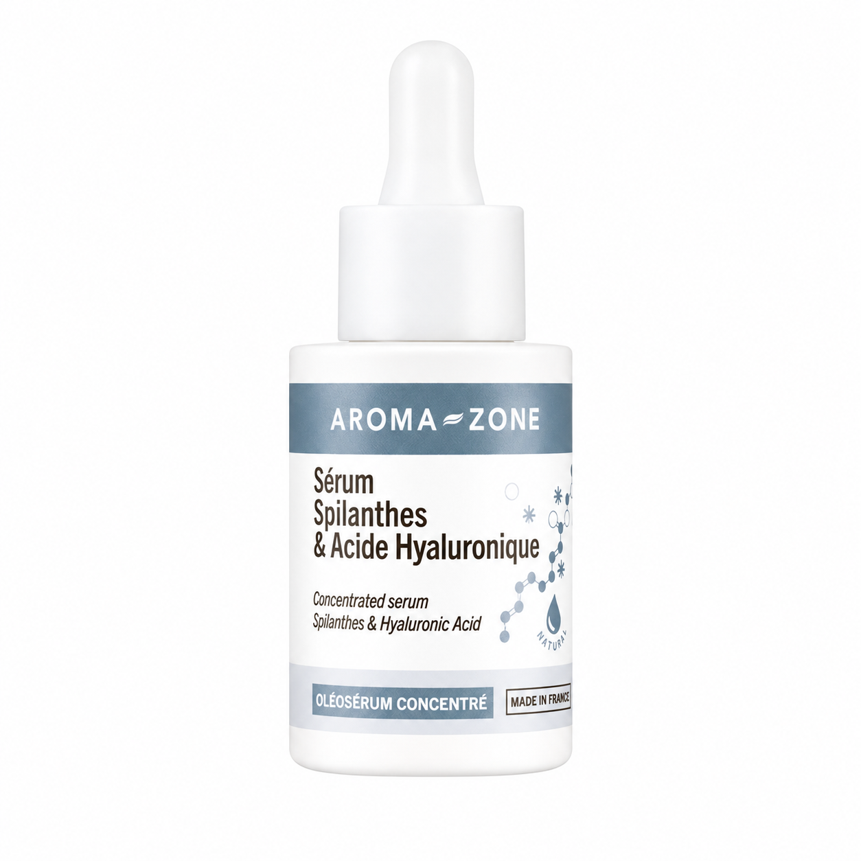 Aroma Zone Sérum concentré Spilanthes végétal & Acide Hyaluronique- 30ml