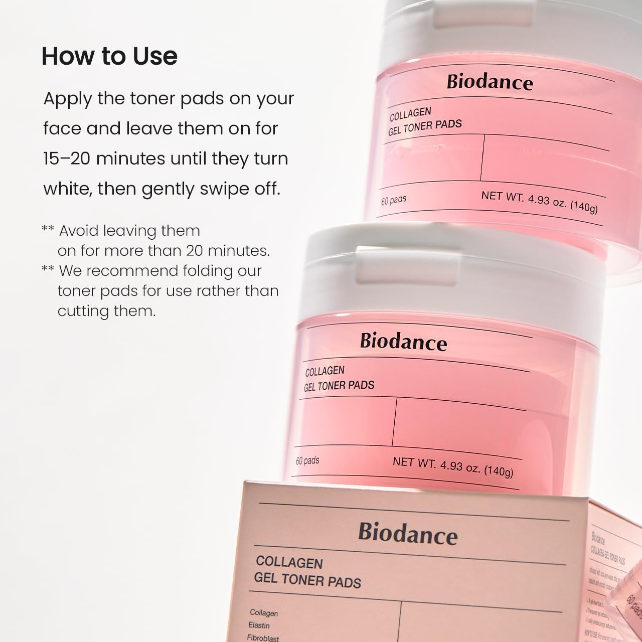 BIODANCE Collagen Gel Toner Pads - 60 Pads