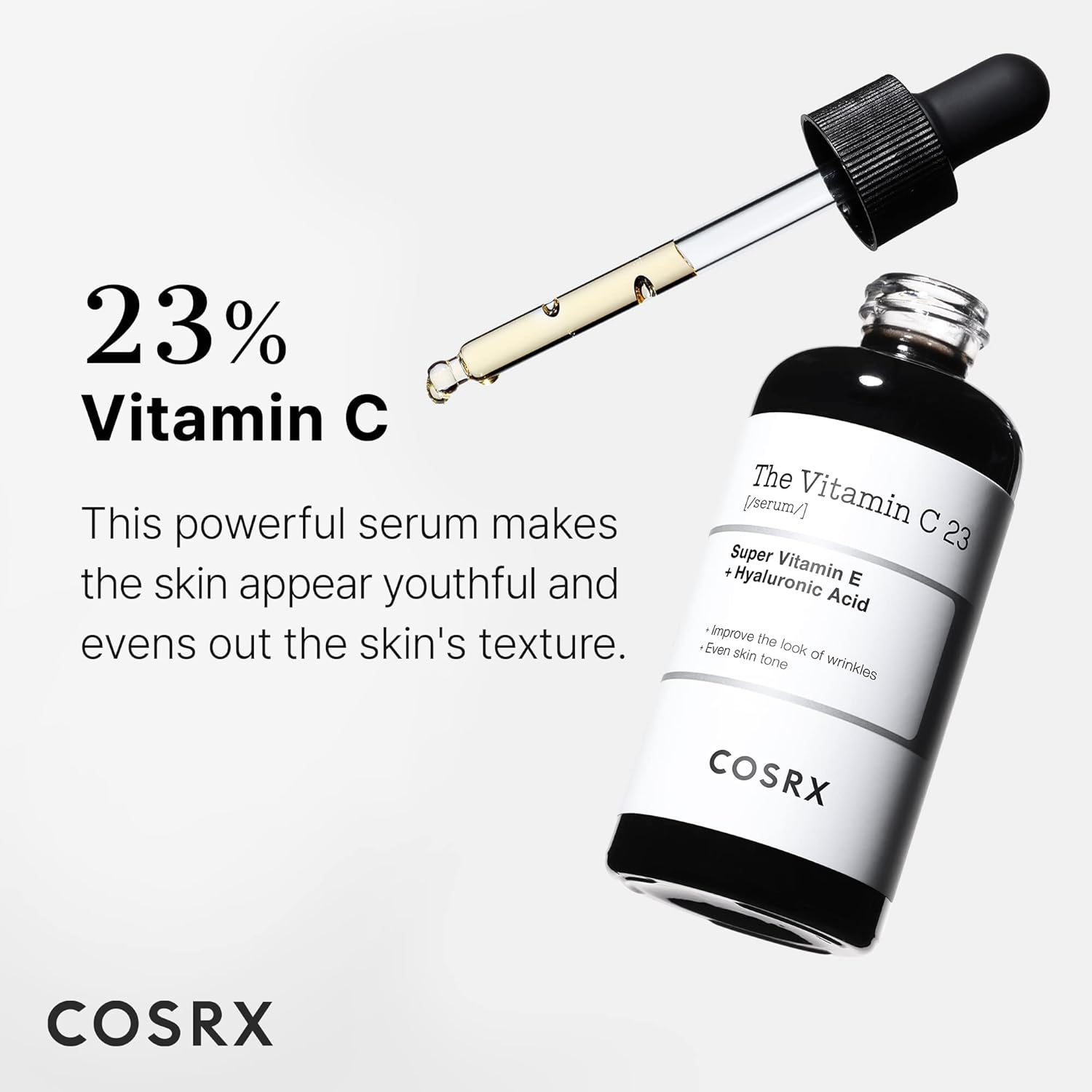 COSRX Pure Vitamin C 23% Serum with Vitamin E + Hyaluronic Acid - 20g