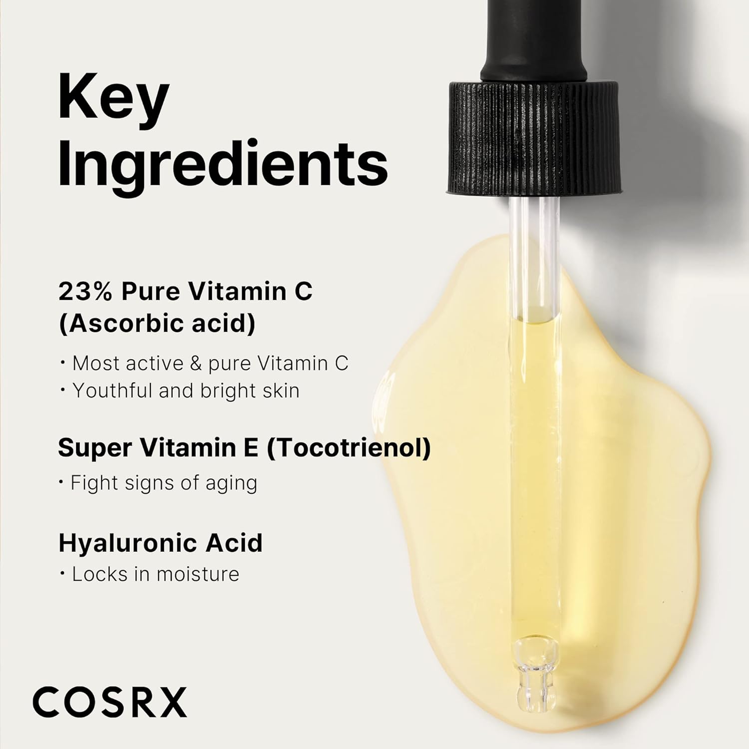 COSRX Pure Vitamin C 23% Serum with Vitamin E + Hyaluronic Acid - 20g