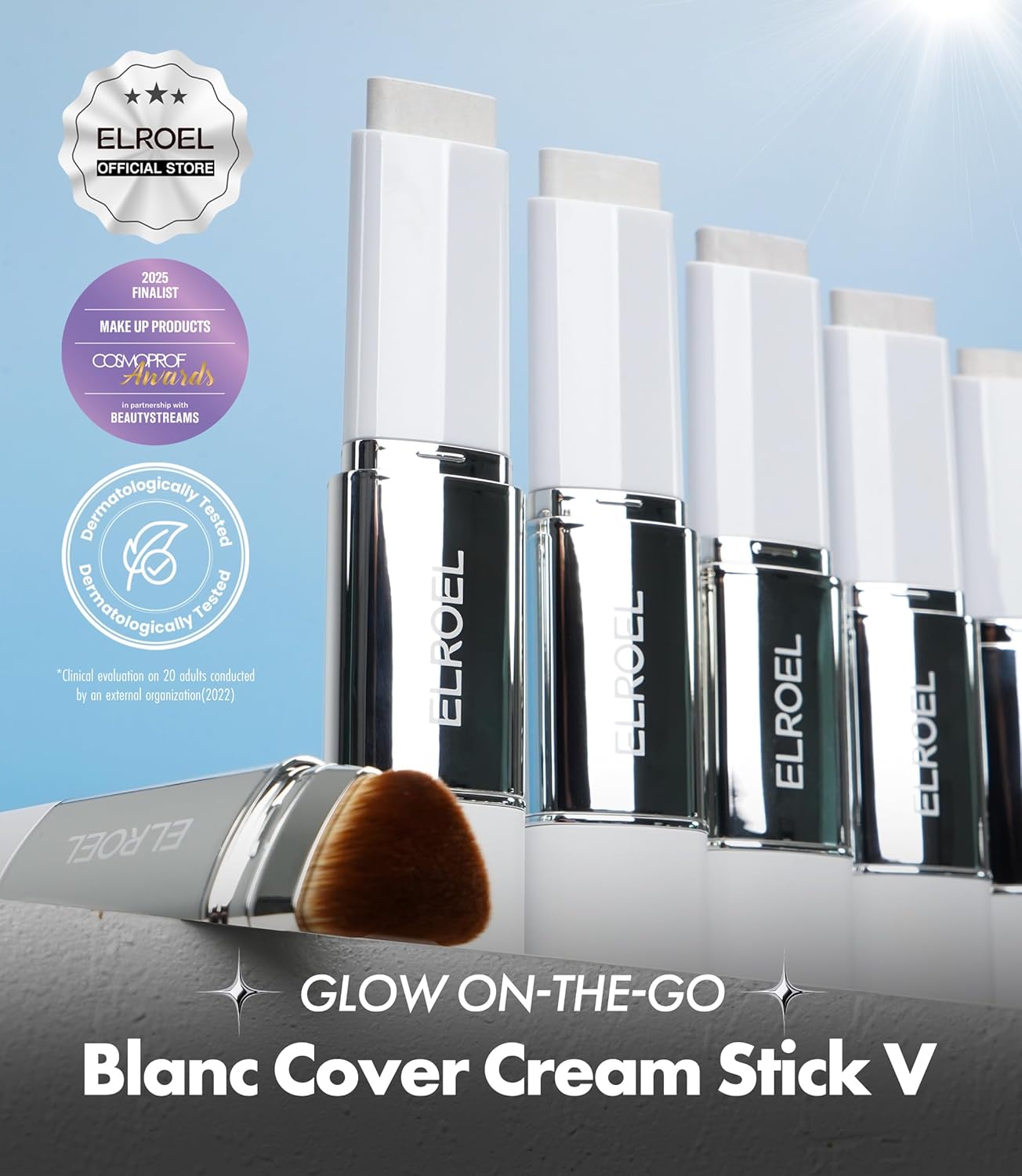 ELROEL Blanc Cover Cream Stick V 202 Natural - Stick Foundation