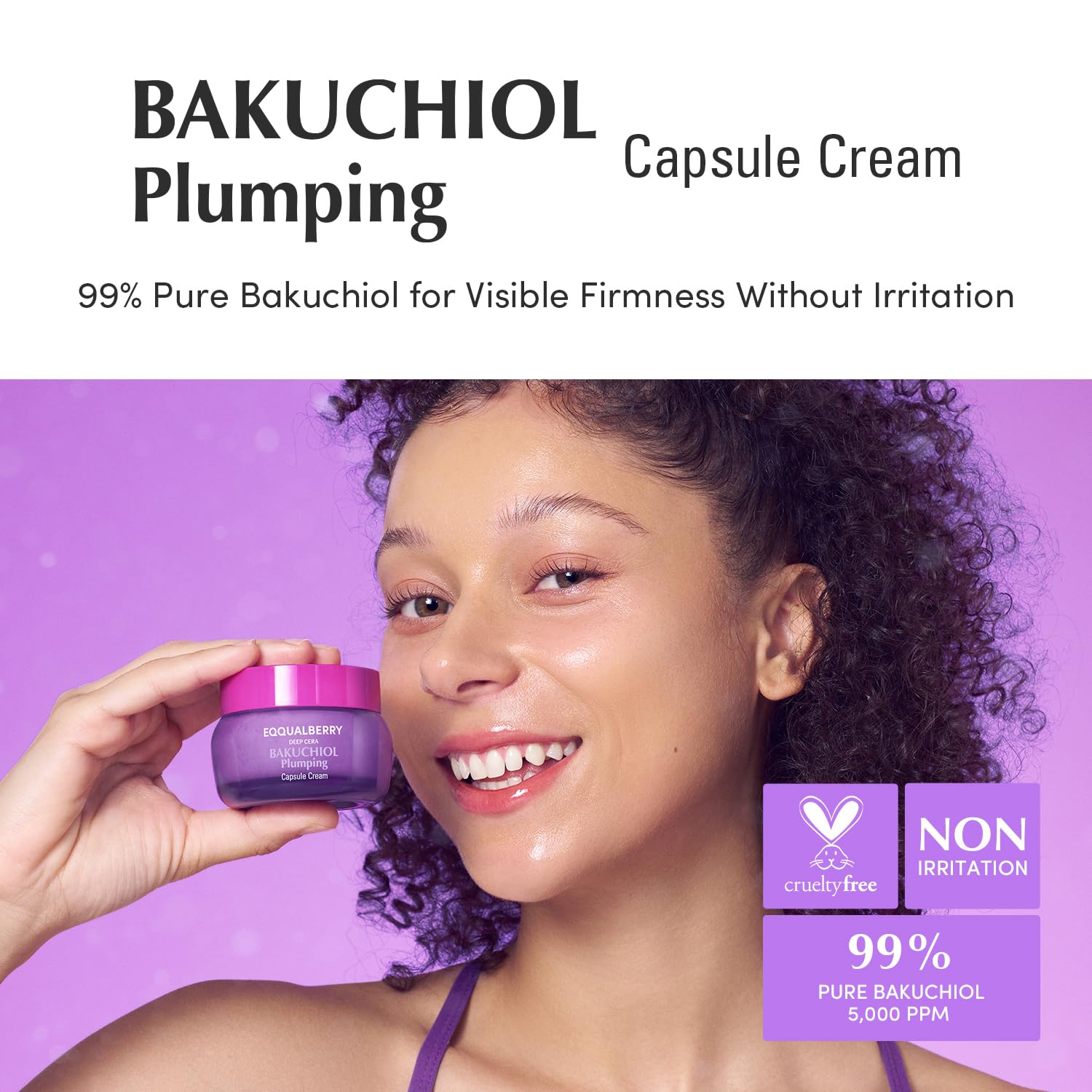 EQQUALBERRY Bakuchiol Plumping Capsule Cream - 50ml