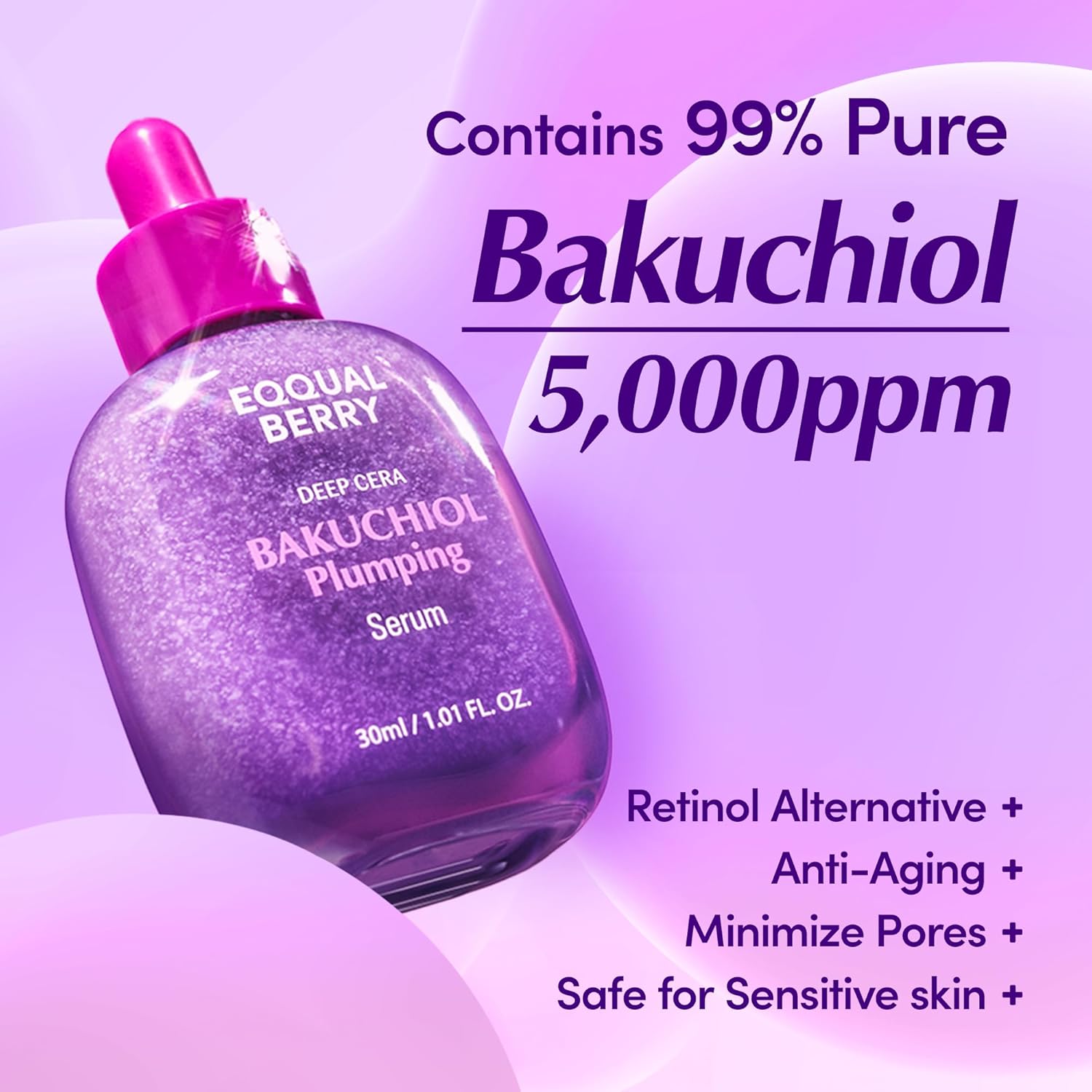 EQQUAL BERRY Bakuchiol Plumping Serum - 30ML