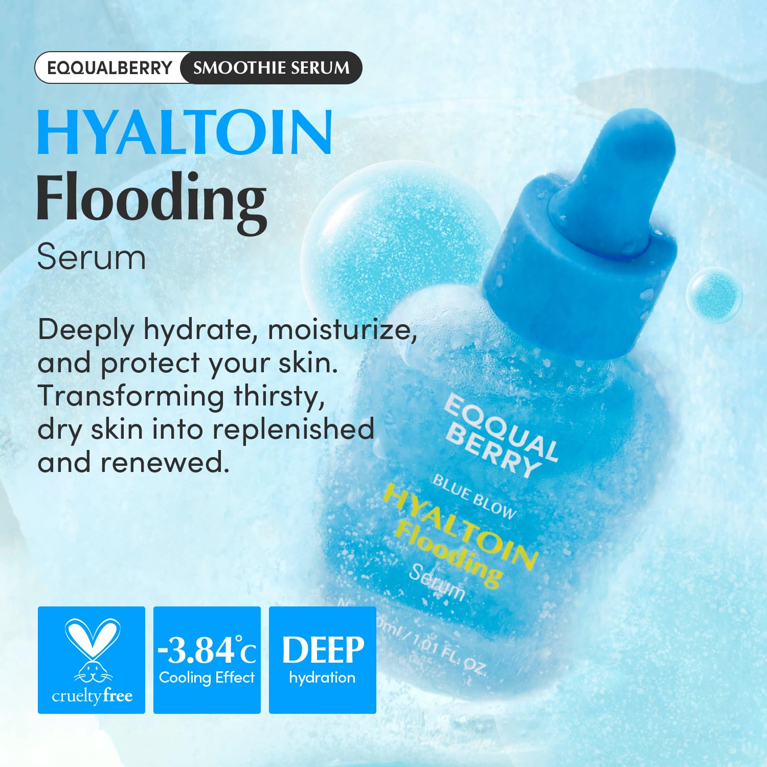 EQQUALBERRY Hyaltoin Flooding Serum - 30ml