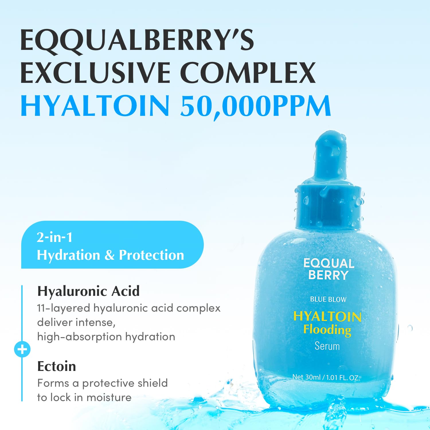 EQQUALBERRY Hyaltoin Flooding Serum - 30ml