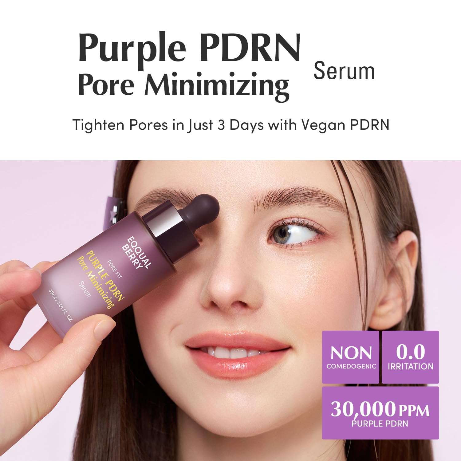 EQQUALBERRY Purple PDRN Pore Minimizing Serum - 30ml