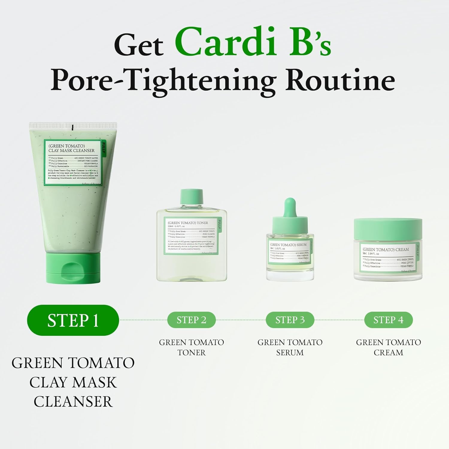 FULLY Green Tomato Clay Mask Cleanser - 120ml