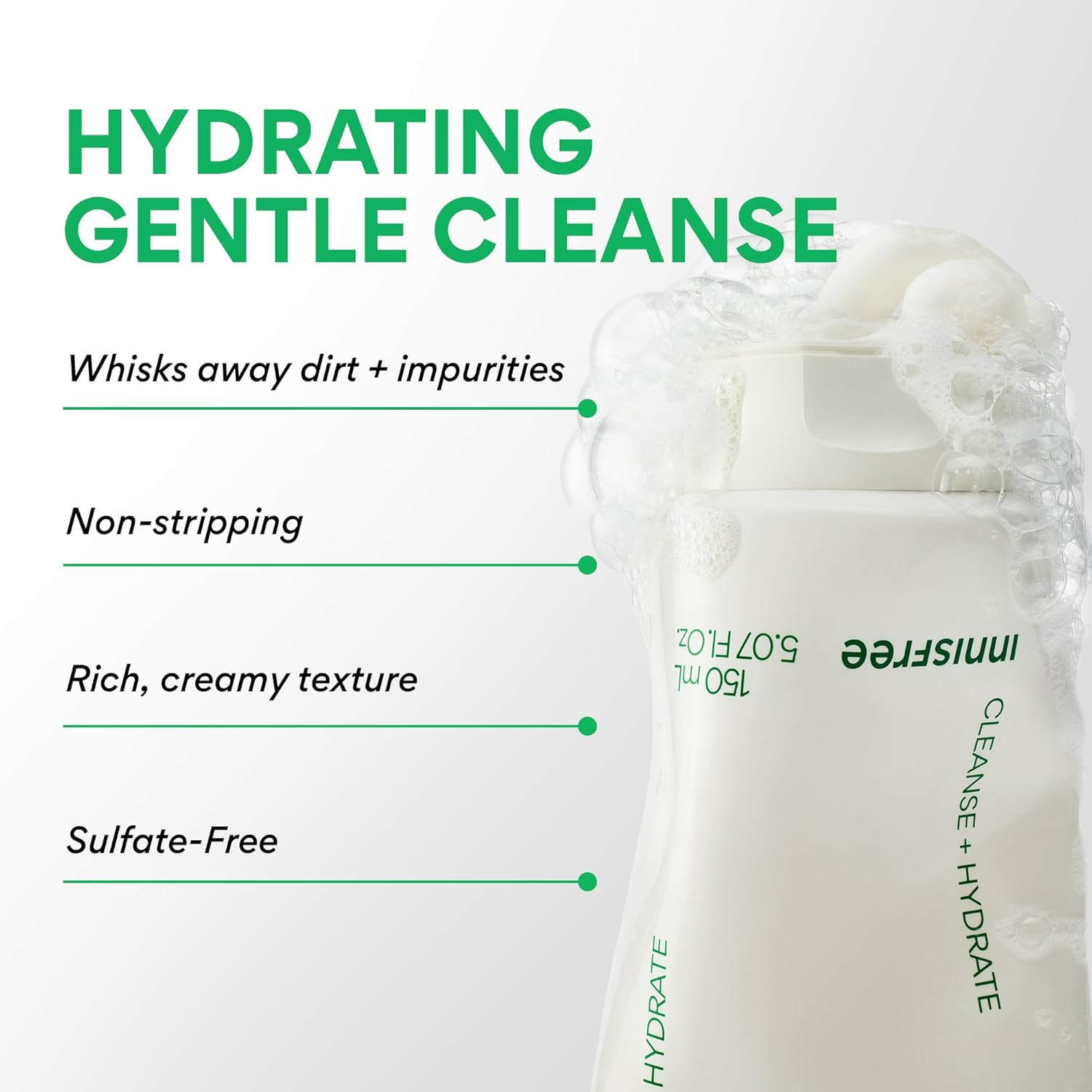 INNISFREE Green Tea Amino Cleansing Foam - 150g